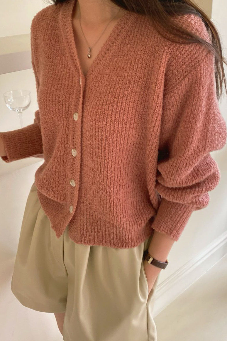 Ella Boucle Cardigan