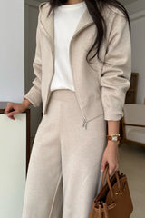 Luxe Knit Zip Hoodie
