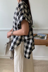 Big Gingham Blouse
