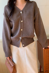 Modern Button Cardigan