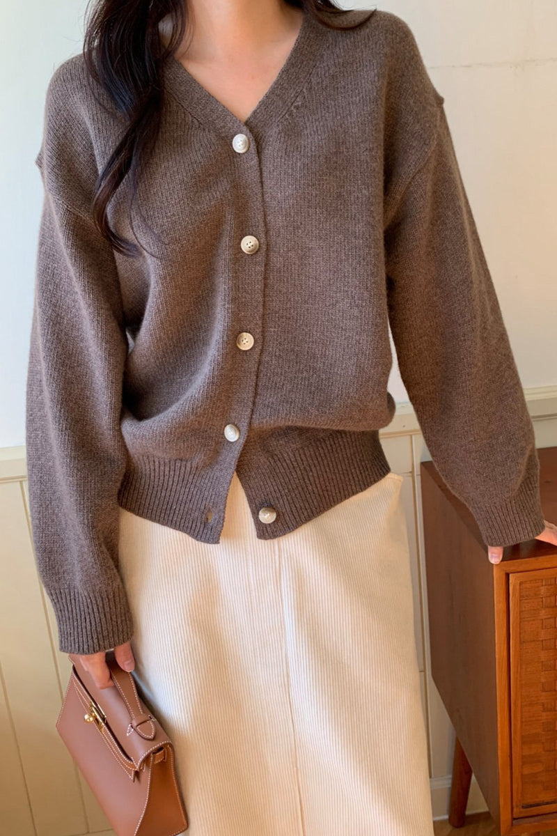 Modern Button Cardigan