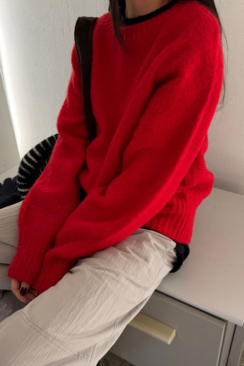 Winter Bloom Round Sweater