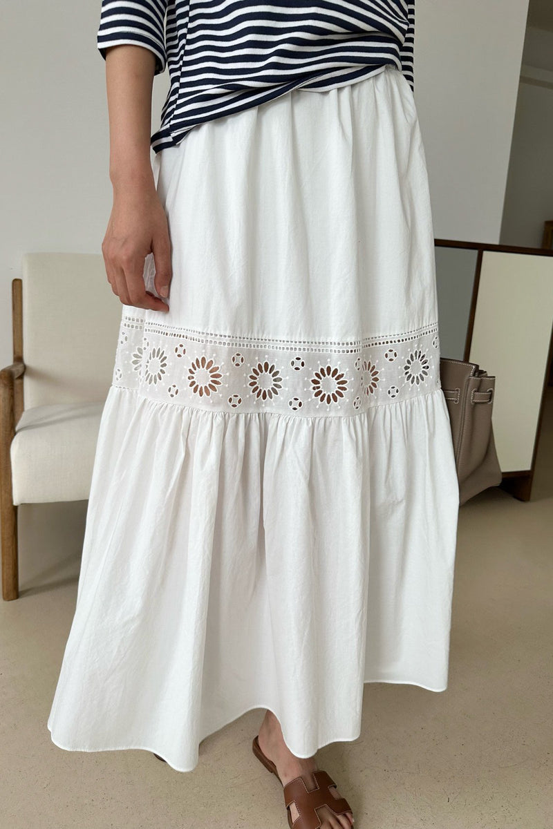 Lace Panel Skirt