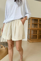 Roll Up Banded Shorts
