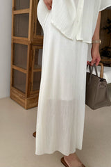 Pleats Maxi Skirt