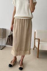 Silk Lace Skirt