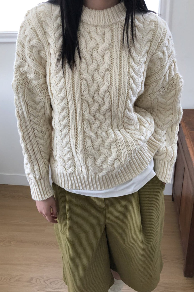 Classic Chunky Cable Sweater