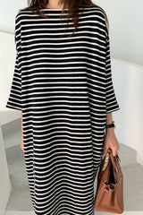 Balloon Stripe Tee Dress