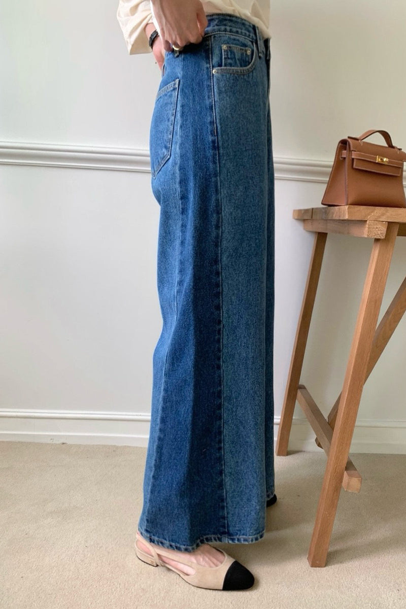 Two Tone Wide Fit Jean
