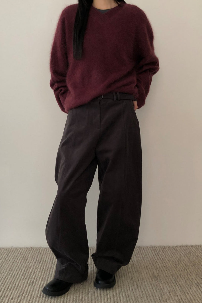 Premium Brushed V-neck Knit