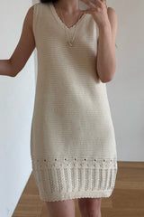 Linen Breeze Knit Dress