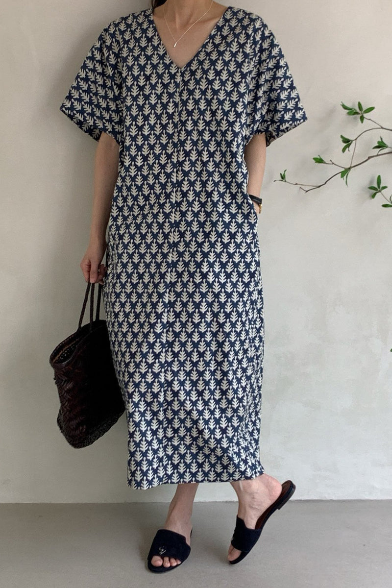 Leafy Yarn Dye Dress