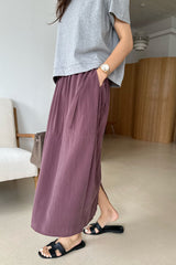Cocoon Drawstring Midi Skirt