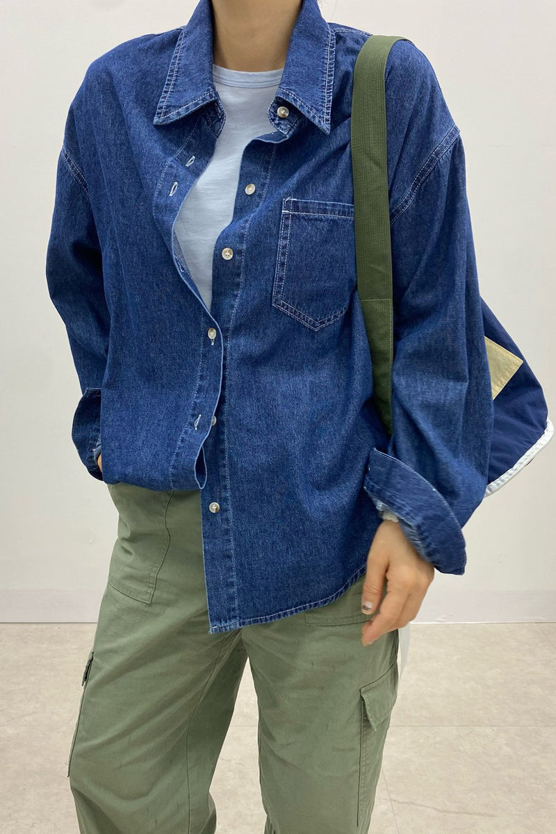 Denim Overfit Shirt