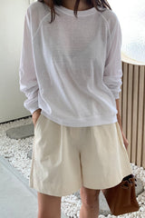 Linen Raglan Tee