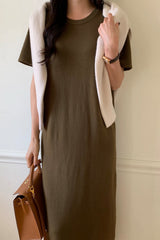 Short Slv Knit Dress