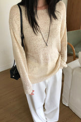 Pale Boatneck Knit