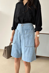 Clean Pocket Denim Shorts