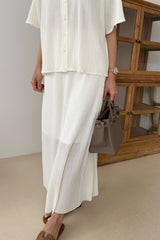 Pleats Maxi Skirt