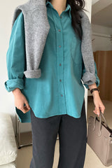 Soft Wale Rounded Corduroy Shirt