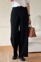 Warm Straight Black Jean