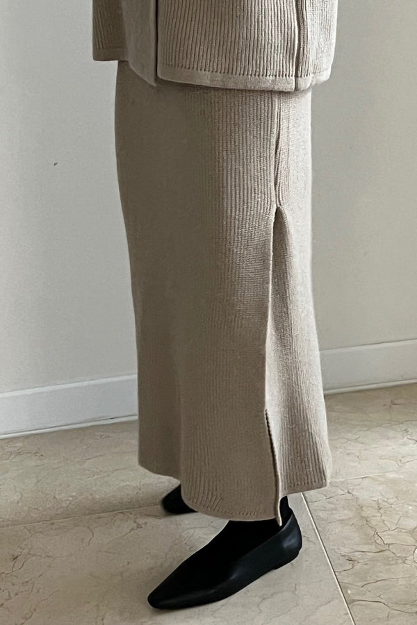 Double Button Knit Set