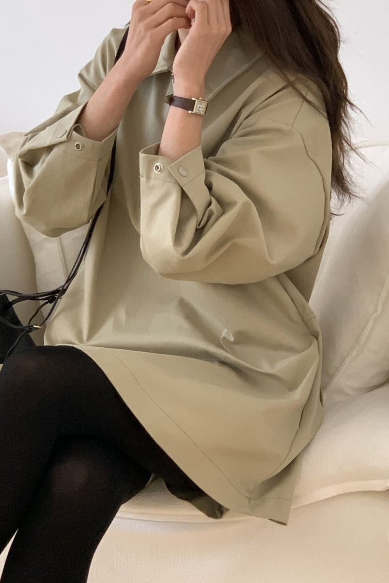 Modern Half-Zip Mini Dress