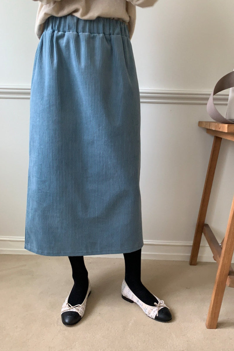 Corduroy H-line Skirt