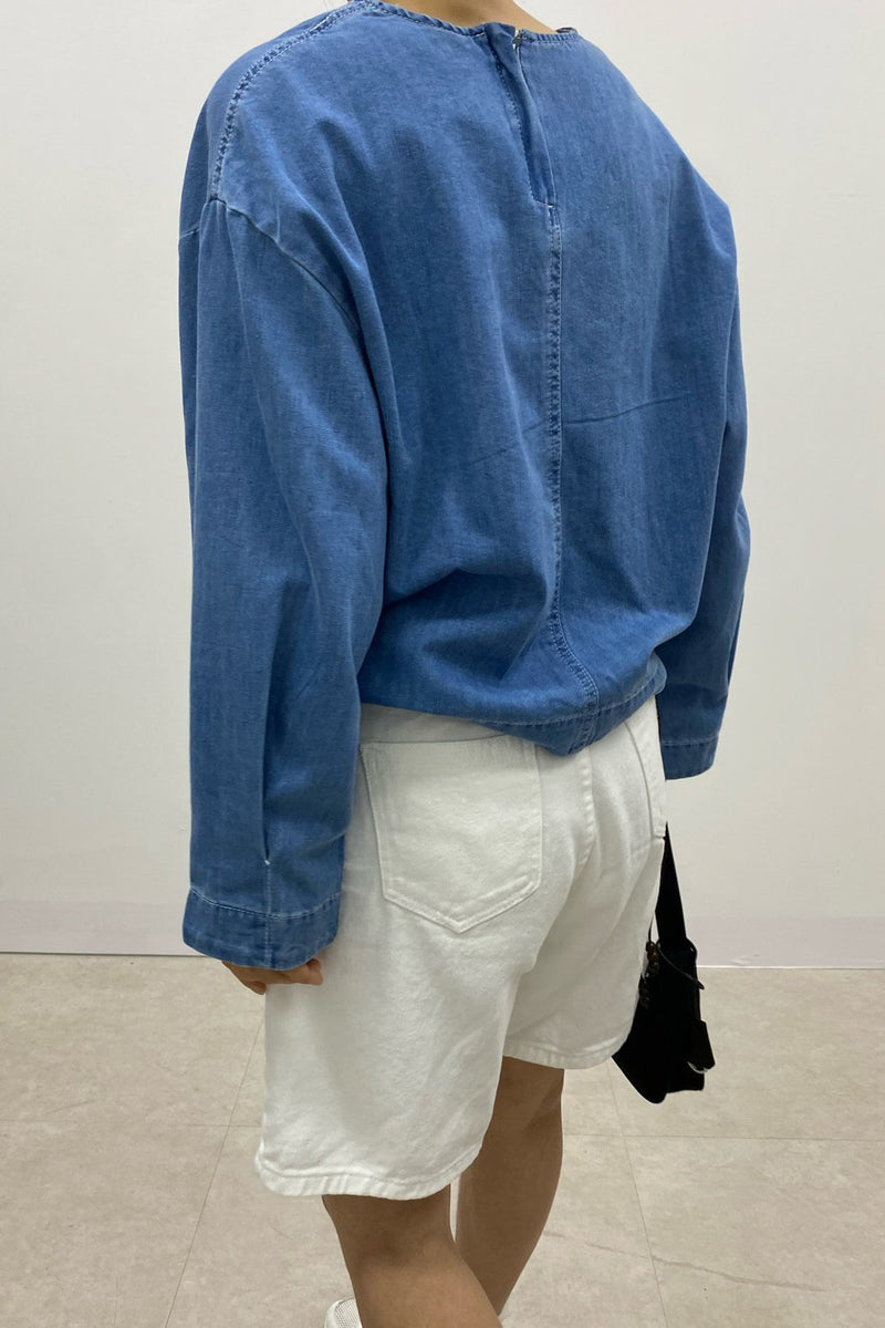 Modern Denim Blouse