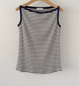 Stripe Boat Neck Tank