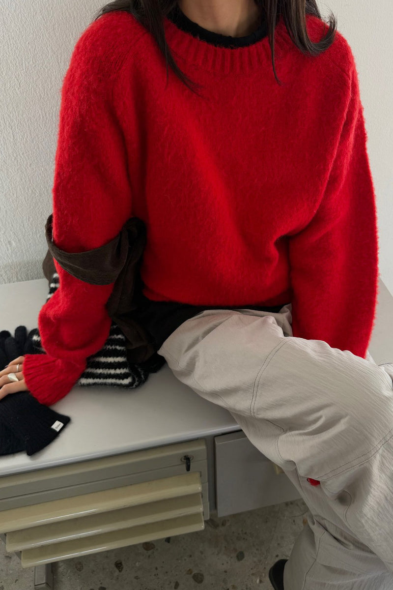 Winter Bloom Round Sweater