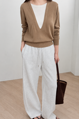 Layered Deep Neck Knit