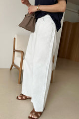 Stripe Cotton Pants