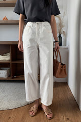 Side Stitch Barrel Jeans