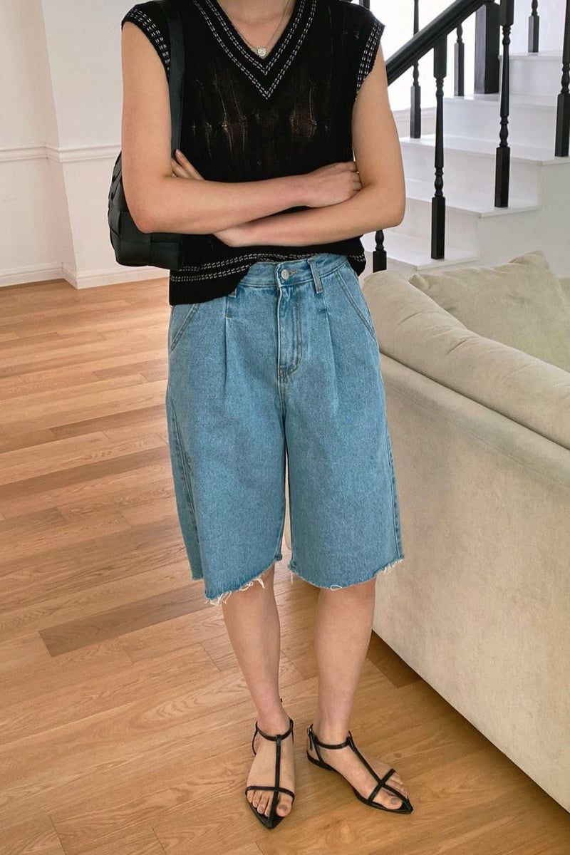 Half Pleat Denim