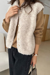 Boucle Knit Vest