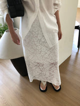 Floral Lace Maxi Skirt