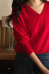 Cashmere V-neck Knit
