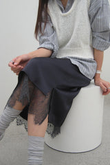 Silky Lace Skirt