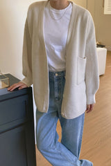 One Pocket Wool Cardigan