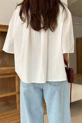 Volume shoulder Blouse
