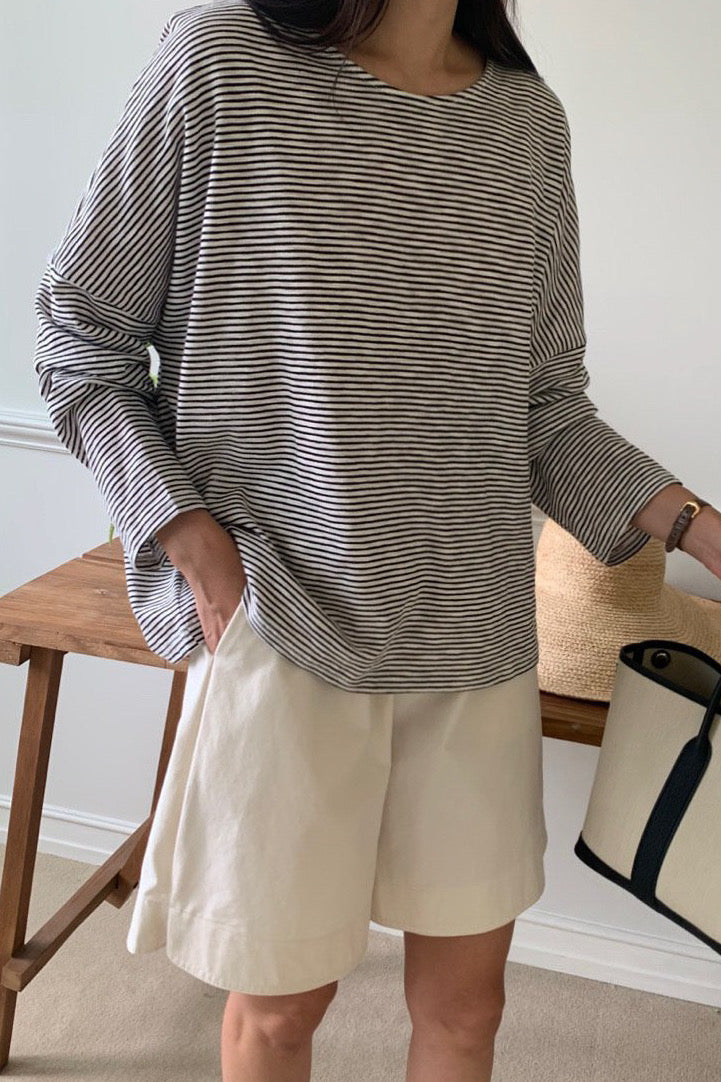 James Stripe Loose Tee