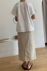 Lace Stitch Embroidered Blouse