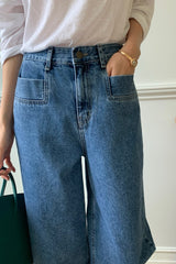 Pocket Banding Denim Pants