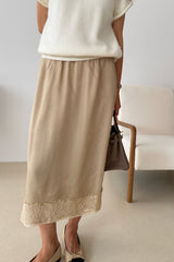 Silk Lace Skirt