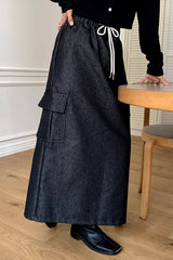 Natural Raw Denim Skirt