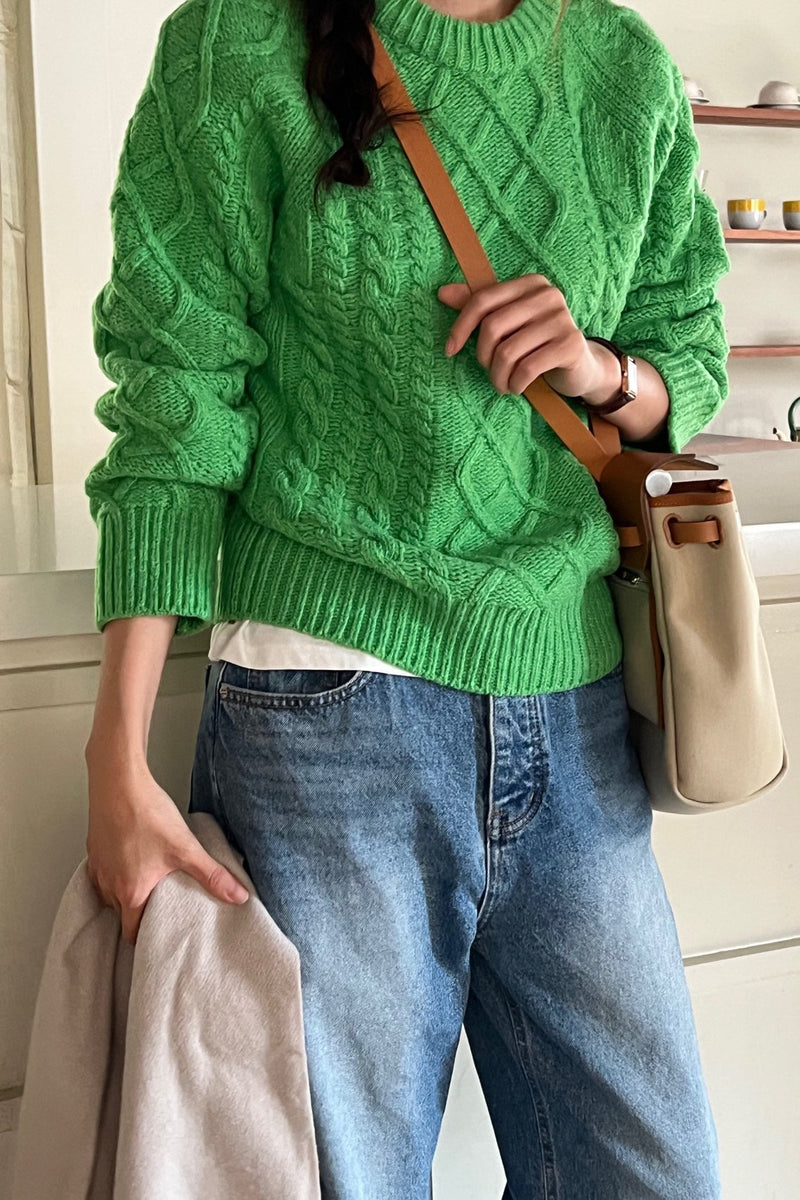 Retro Cable Sweater