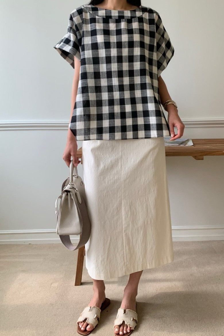 Big Gingham Blouse