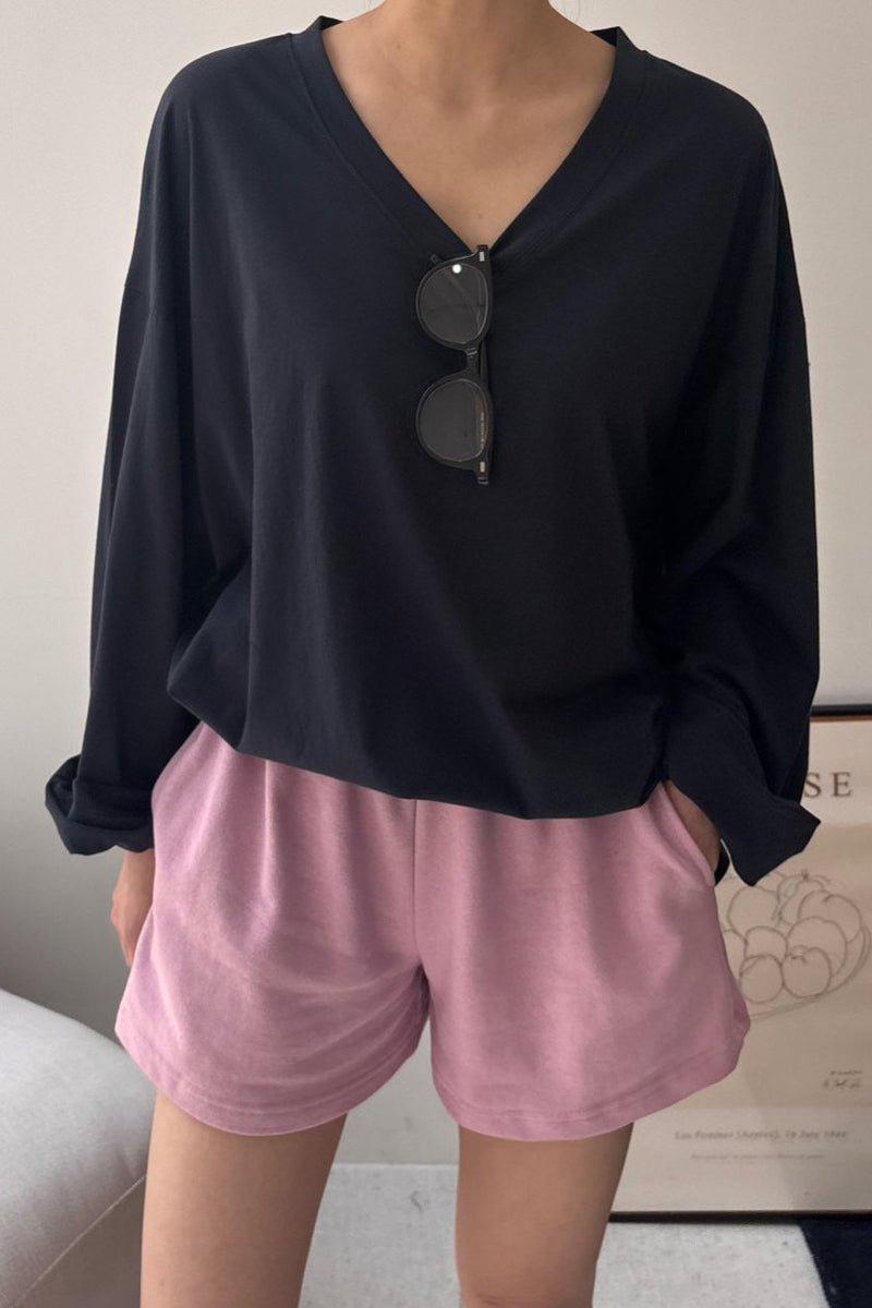 Silky V-neck Tee