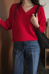 Cashmere V-neck Knit